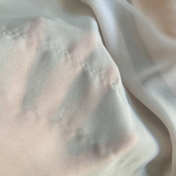 BILL LEVKOFF Women's Blush Pink Sleeveless Fold Over Top Formal Gown - Picture 9 of 10